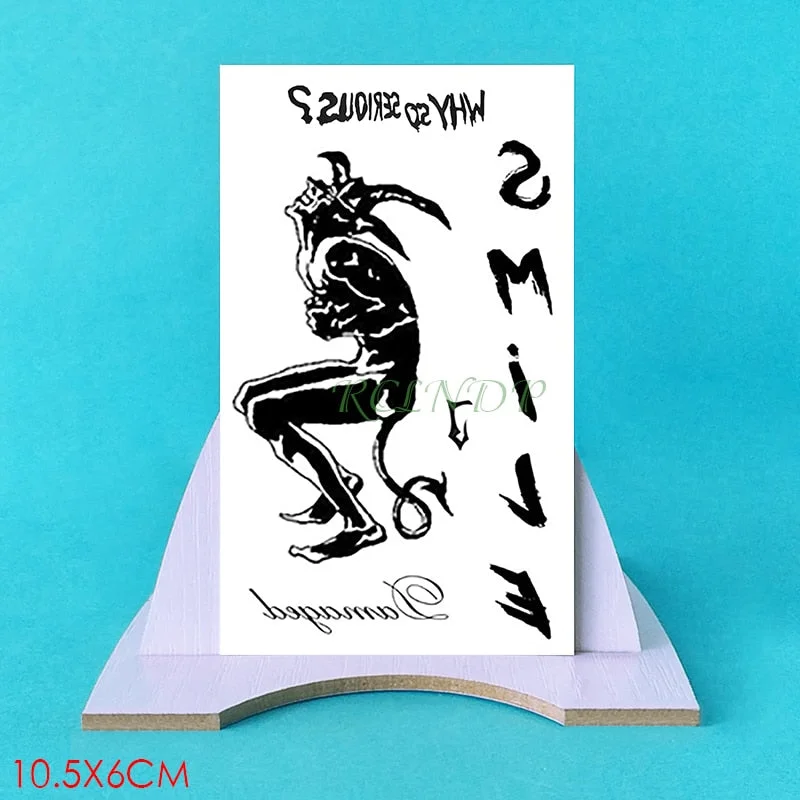 Waterproof Temporary Tattoo Sticker Scorpion Halloween Flash Tatoo Fake Tatto arm Wrist Foot hand neck For Girl Men Women kids