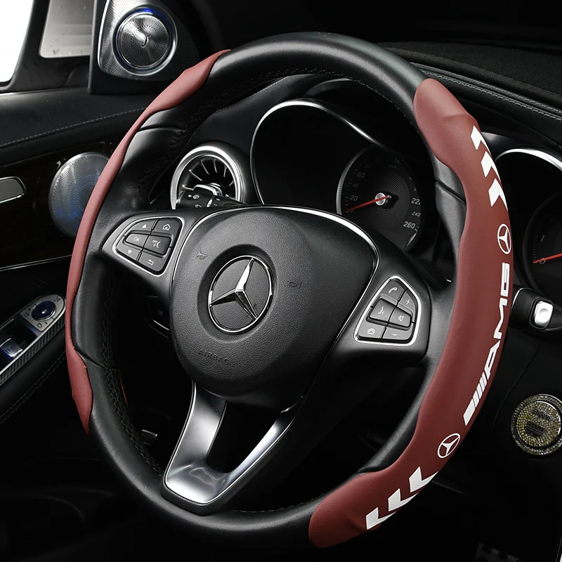 🔥Hot Selling🔥Exclusive Logo🔥High-end Nappa leather illuminated steering wheel cover