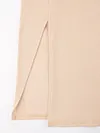 Stylish High-Neck Hollow Split-Side Slim Knitting Midi Dress