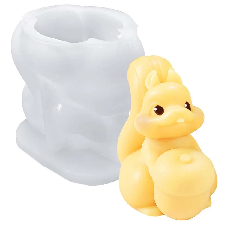 3D Squirrel Ornament Silicone Mold CrazyMold