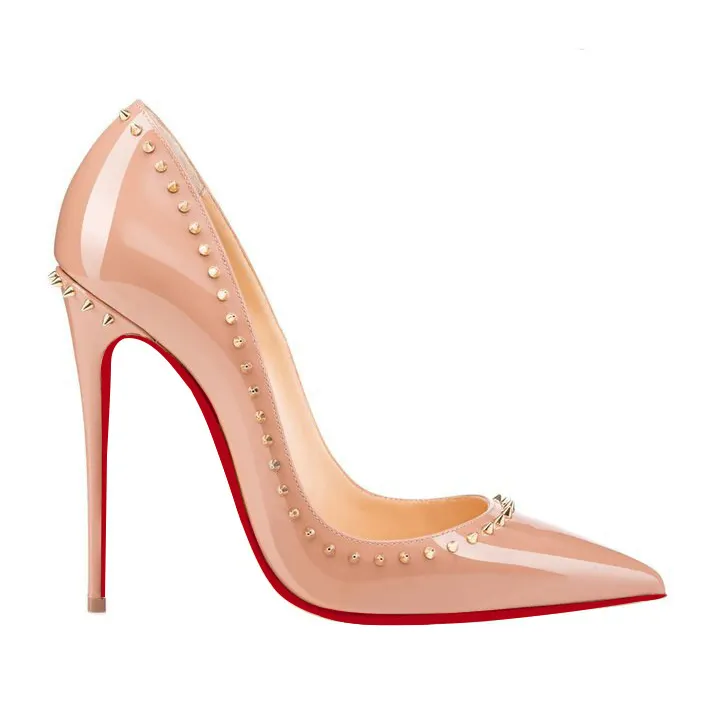 120mm Women's High Heels Pumps Party Stiletto Nude Patent-vocosishoes