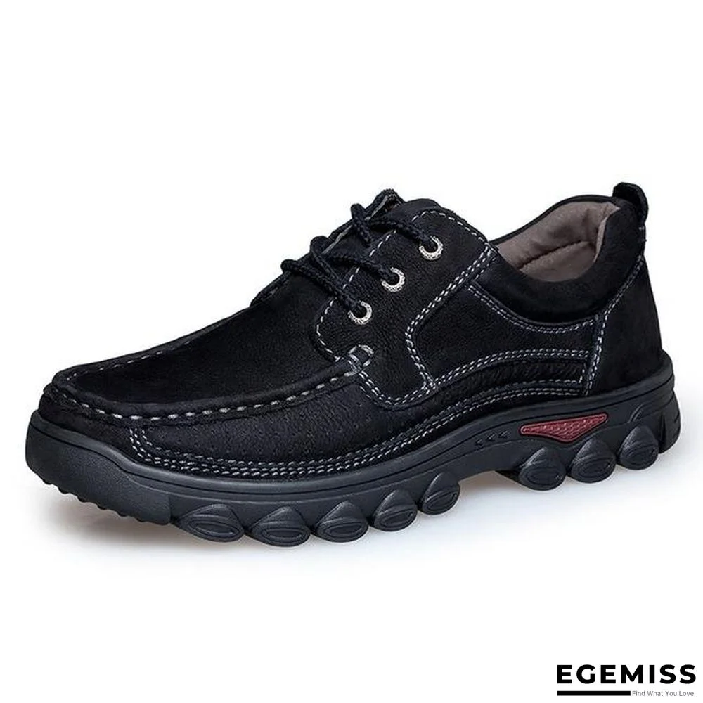 Men's shoes Genuine Leather Casual Shoes Fashion Work Shoes Cow Leather | EGEMISS