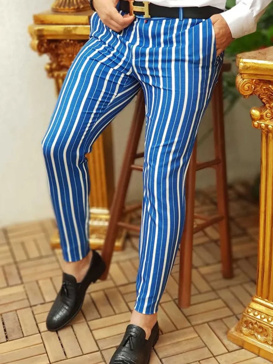 Men's Striped Casual Pants