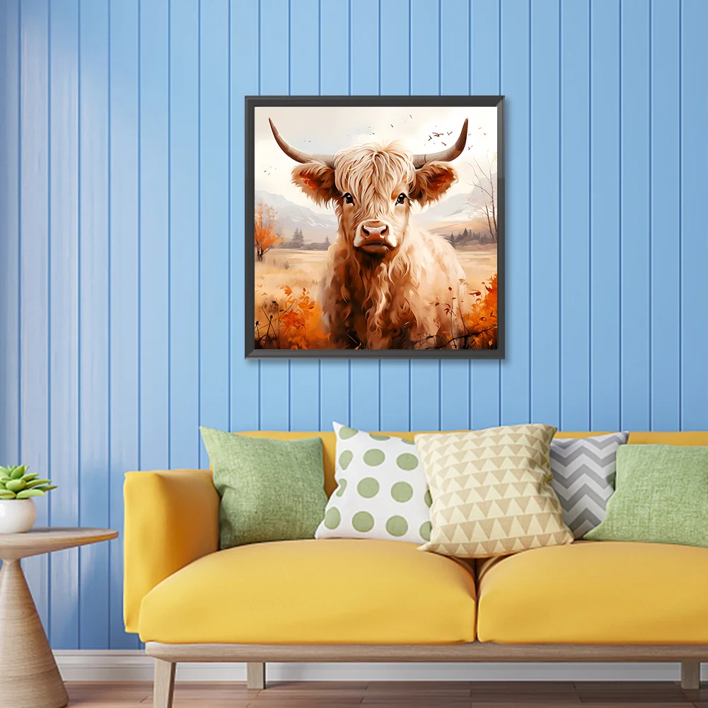 Diamond Painting - Full Round Drill - Highland Yak(Canvas|30*30cm)