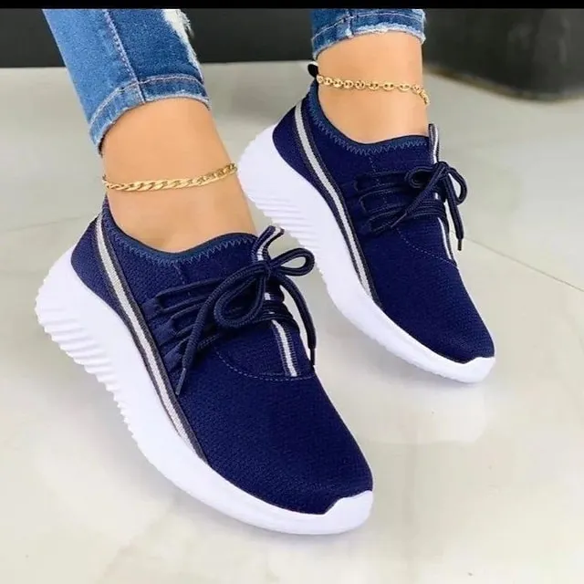 Mesh Sneakers Women's Slip On Walking Shoes Lightweight Casual Running Sneakers