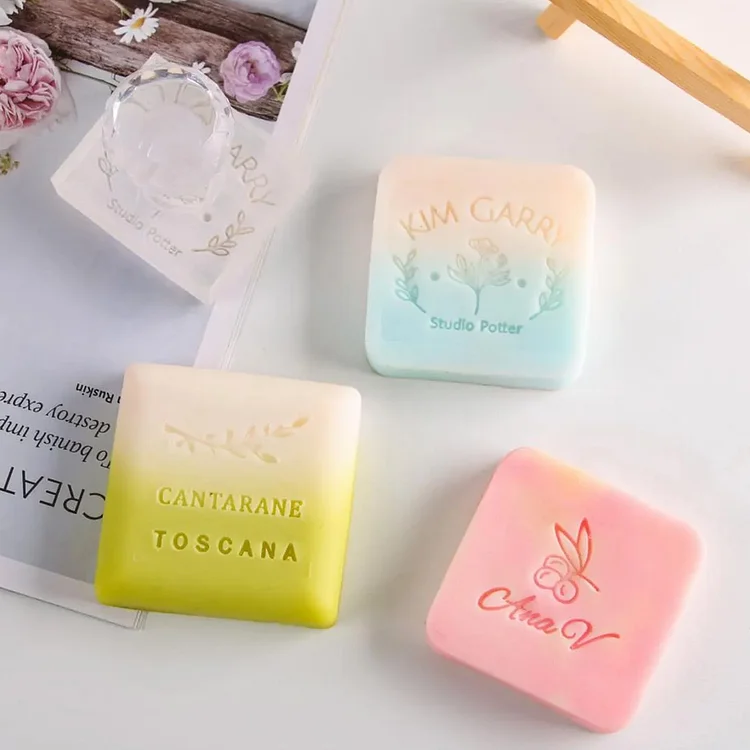 Custom Acrylic Soap Stamp, Stamp for Soap Makers