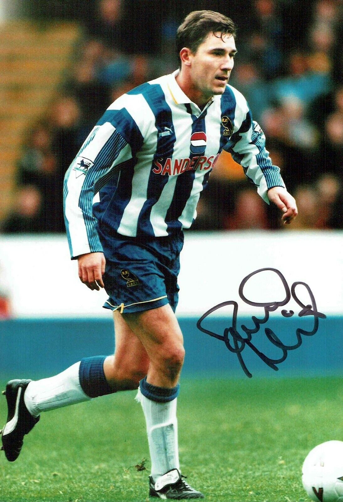 David HIRST Signed Autograph Photo Poster painting F Sheffield Wednesday OWLS Legend AFTAL COA