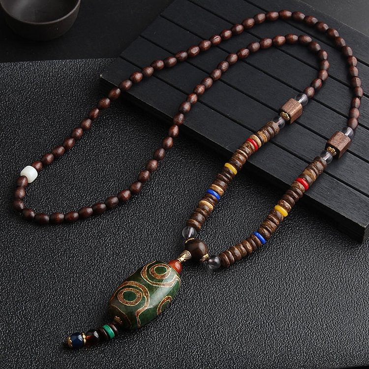 Vintage ethnic style pendant necklace