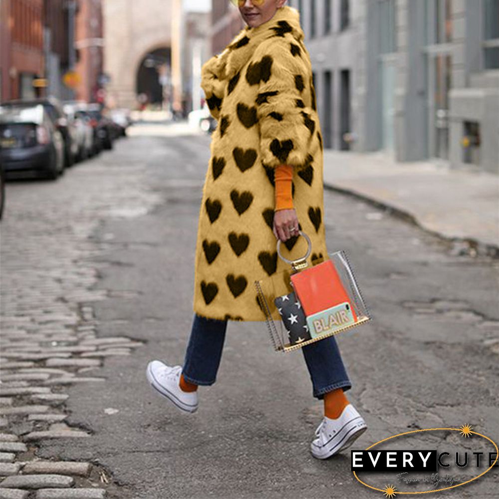 Elegant Lapel Long Sleeve Overcoat