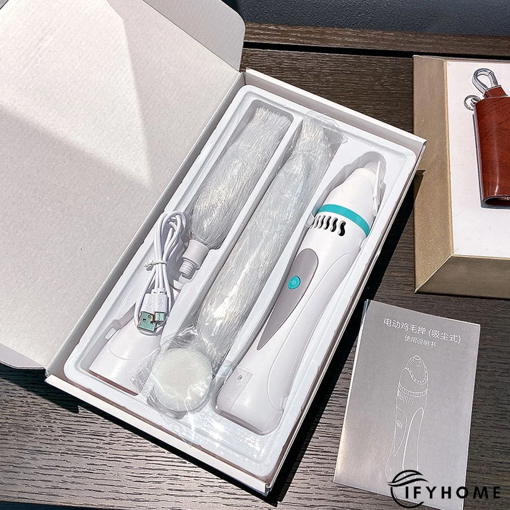 Electric Spin Duster, 360° Spin Dust Duster, USB Rechargeable Dirt Brush Dust with Extendable Pole for Furniture | IFYHOME