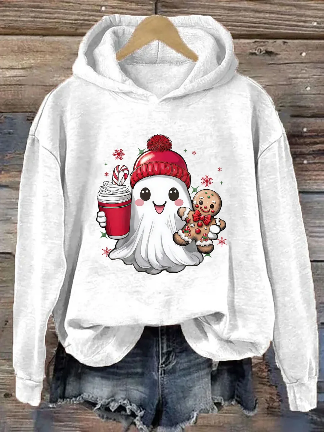 Cute Ghost Christmas Hoodie