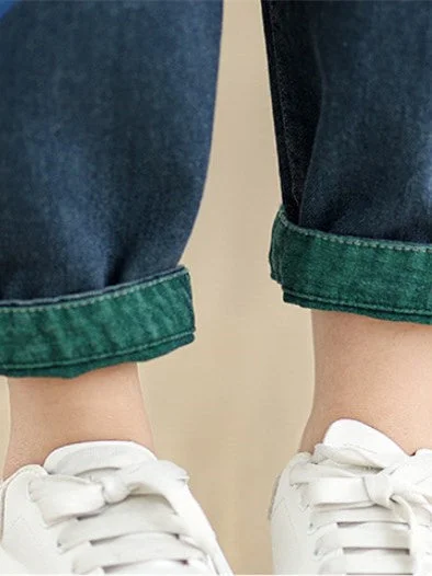 Women Half Sleeve V-neck Solid Color Dress