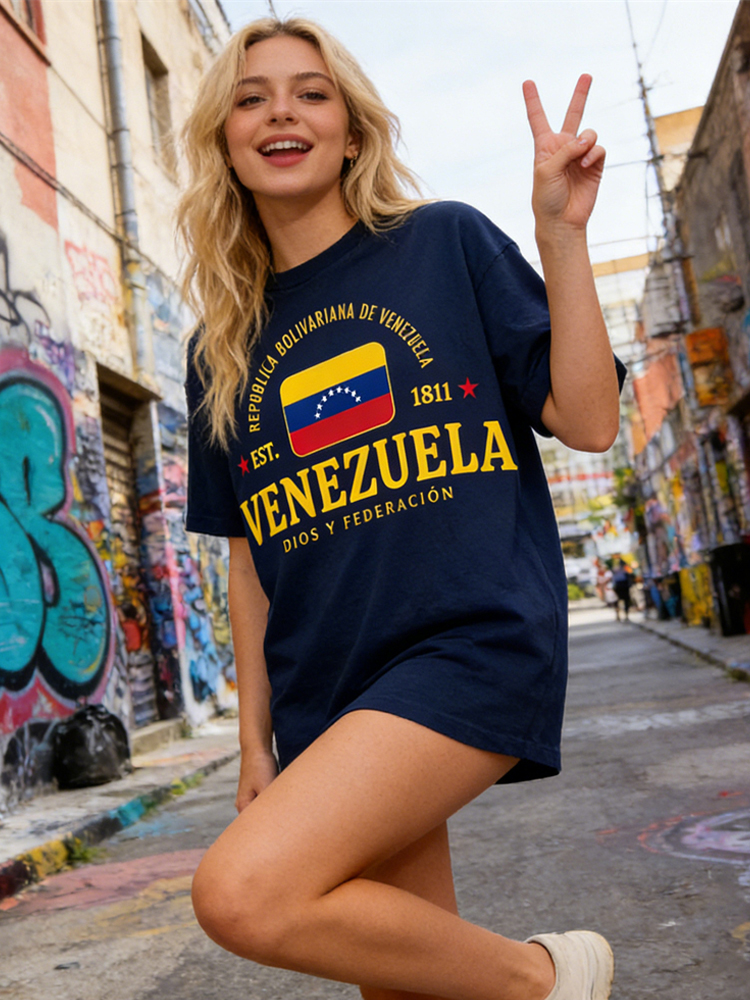 Vintage Venezuela Flag Pattern Classic T-shirt artswardrobe