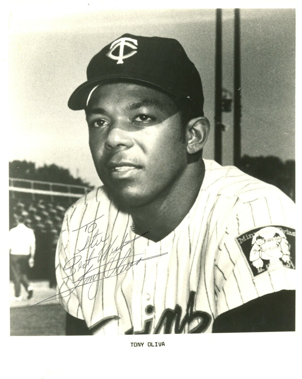 Tony Oliva Autographed Signed To Stu