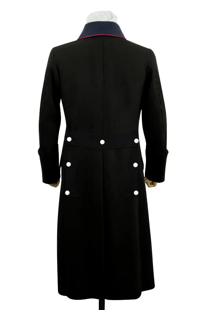   Fire&nbsp;Police&nbsp;Black&nbsp;Wool&nbsp;Greatcoat German-Uniform