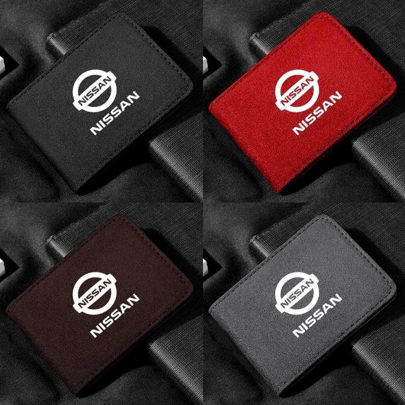 Car logo driver's license leather case card holder