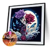 Yin Yang rote Rose - speziell geformte Diamantmalerei - 30*30cm