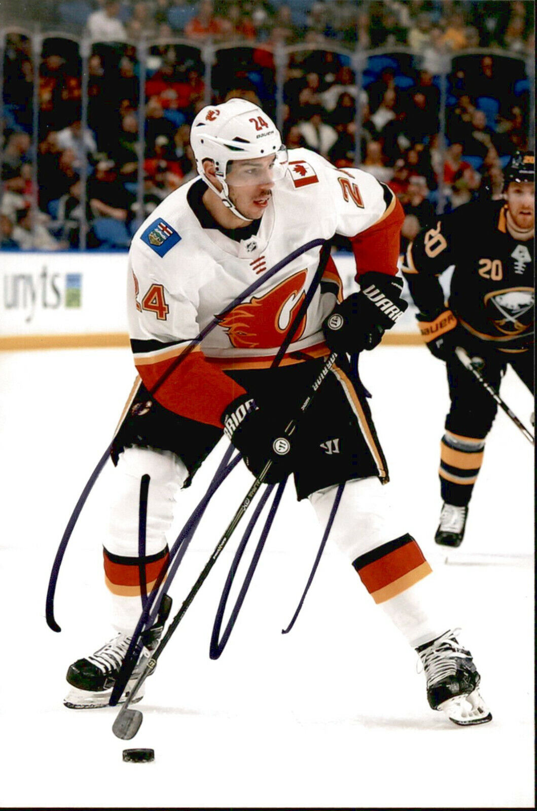 Travis Hamonic SIGNED autographed 4x6 Photo Poster painting CALGARY FLAMES #6