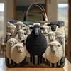 Fluffy Happy Sheep Quilted Tote Bag GFTOHD8653🔥All items are shipped in a default size of 15x14 inches.