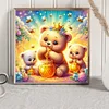 Diamond Painting -DIY Round Drill Bear Eating Honey(40x40cm)