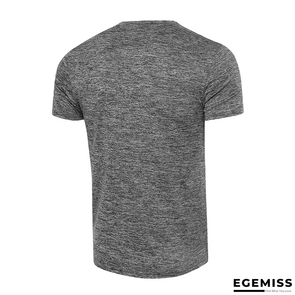 Summer Short-sleeved Men's T-shirt Sport Quick Dry Shirt with Round Neck | EGEMISS