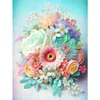 2Pcs Diamond Painting -DIY Round Drill Roses and Bouquets
