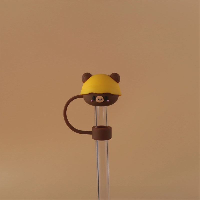 10mm Glass Straw Cap Dust Cover Stainless Steel Straw Dust Cover Dust Plug 10mm Large Diameter Milk Tea