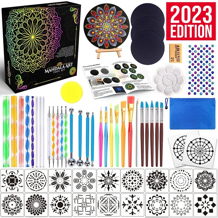 Mandala Dotting Tools Painting Kit, Beginner Friendly Set