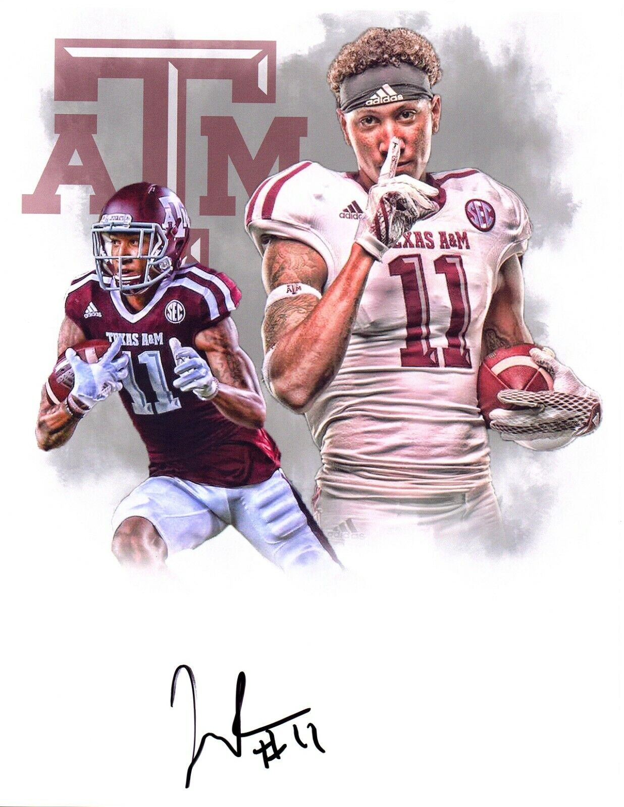 Josh Reynolds Texas A&M Aggies signed autographed 8.5x11 football Photo Poster painting Rams!