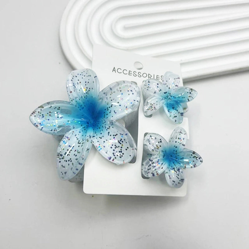 Minimalist Women’s Flower Resin Hair Claws