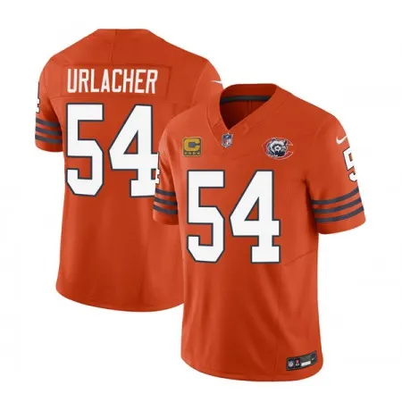 Men's Chicago Bears #54 Brian Urlacher Orange 2023 F.U.S.E. With 4-star C Patch Throwback Limited Stitched Football Jersey