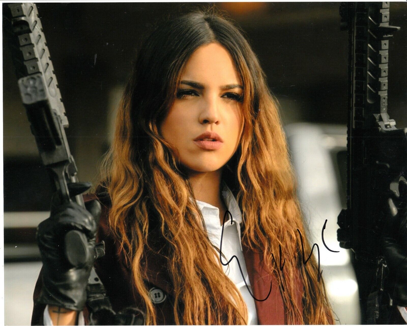 EIZA GONZALEZ SIGNED SEXY BABY DRIVER Photo Poster painting UACC REG 242 (2)