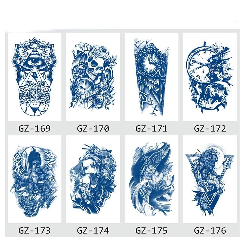 2021 new net celebrity herbal juice tattoo stickers semi-permanent waterproof sweat tattoo tattoo stickers