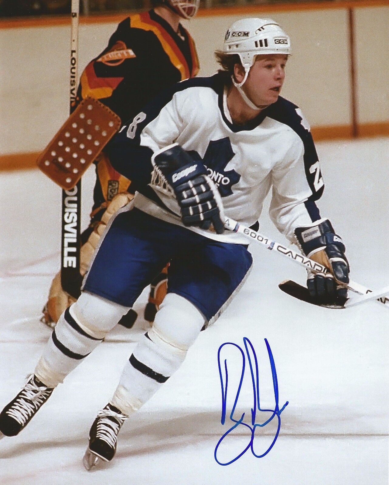 BRUCE BOUDREAU SIGNED TORONTO MAPLE LEAFS 8x10 Photo Poster painting with COA