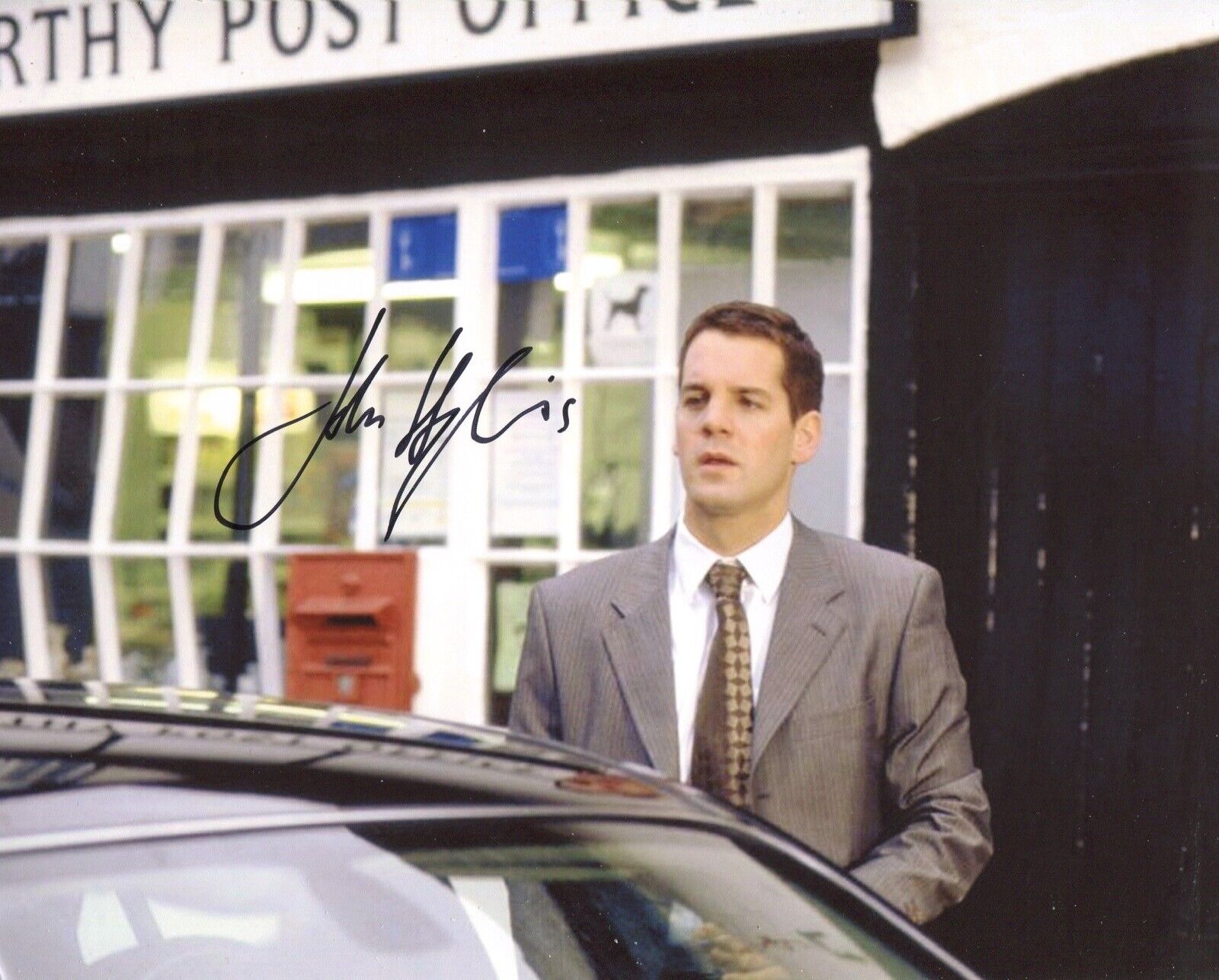 Midsomer Murders 8x10 scene Photo Poster painting signed by actor John Hopkins - UACC DEALER