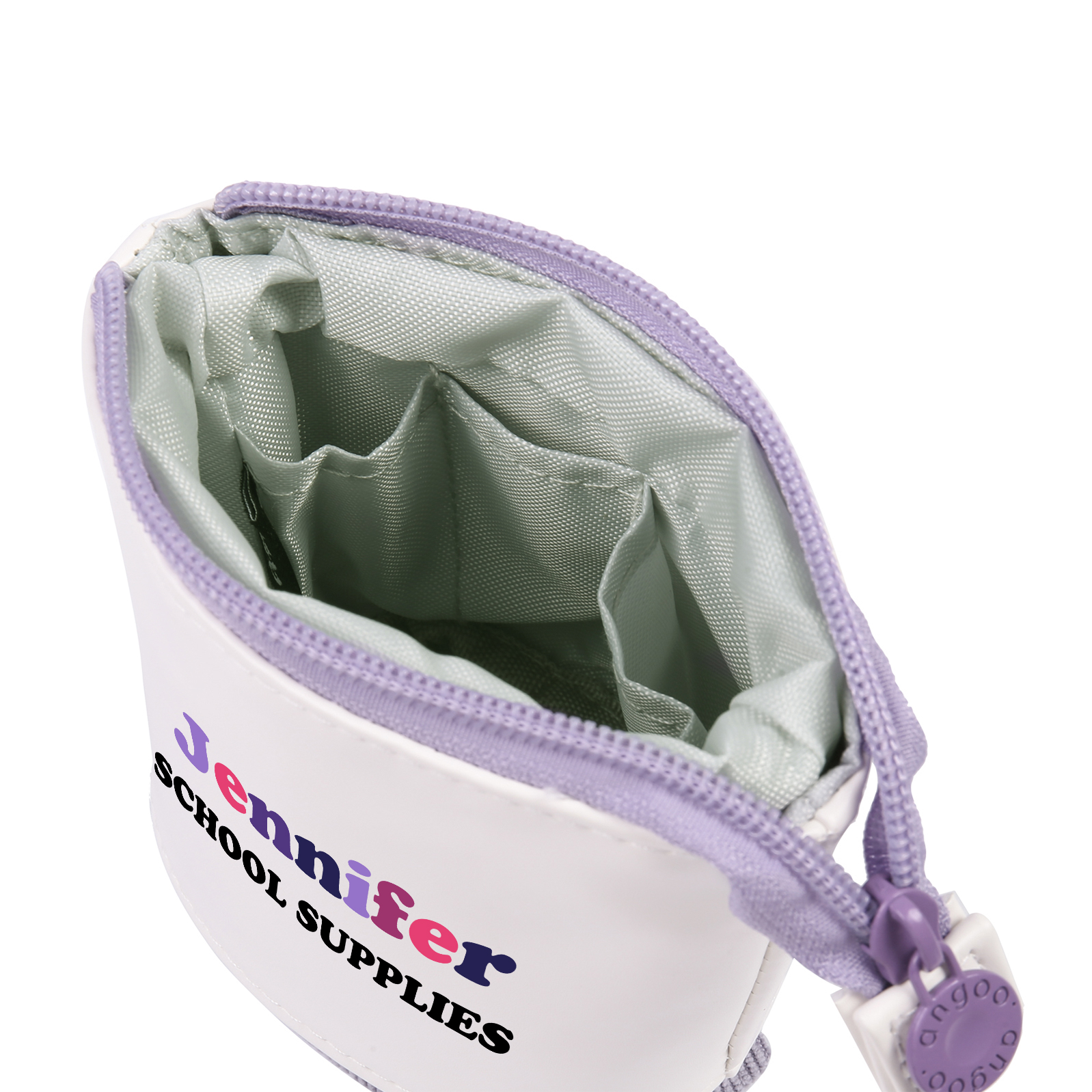 Astuccio per matite personalizzato con 2 testi per scuola elementare bambini