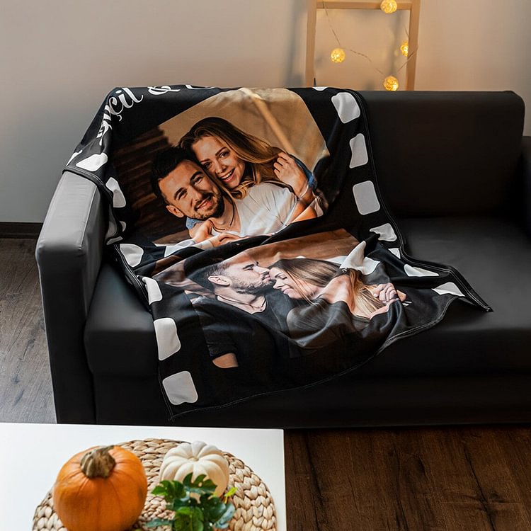 🎅Early Christmas Sale - DIY Custom Photo Flannel Digital Printing Blanket Personalized Gift