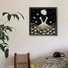 Girl in a butterfly skirt Self-Adhesive Frameless DIY Pearl Painting