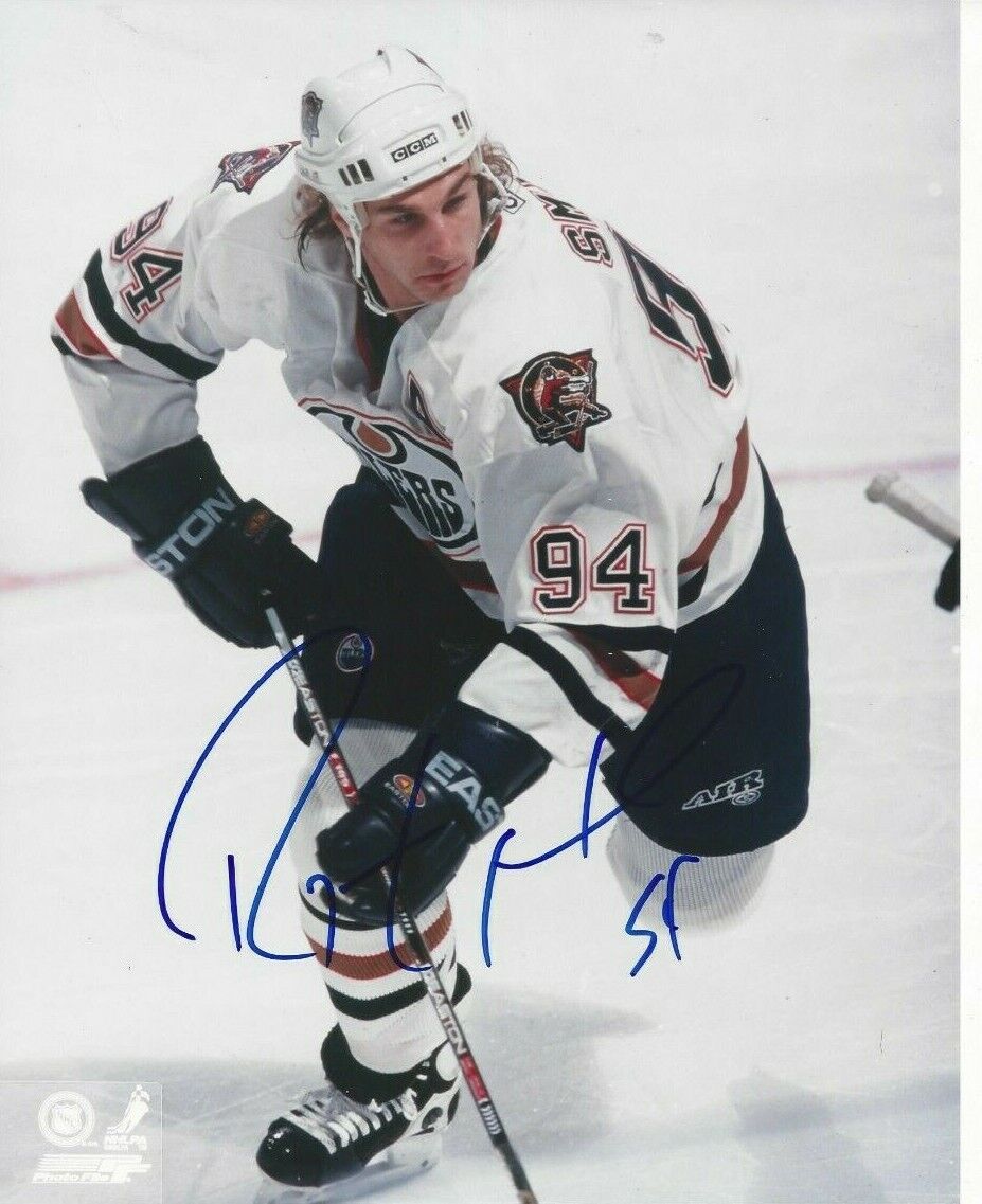 Ryan Smyth Autographed 8x10 Edmonton OilersB977