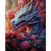 >SALE<Full Embroidery Eco-cotton Thread 11CT Print Flower Dragon Cross Stitch 50x60cm