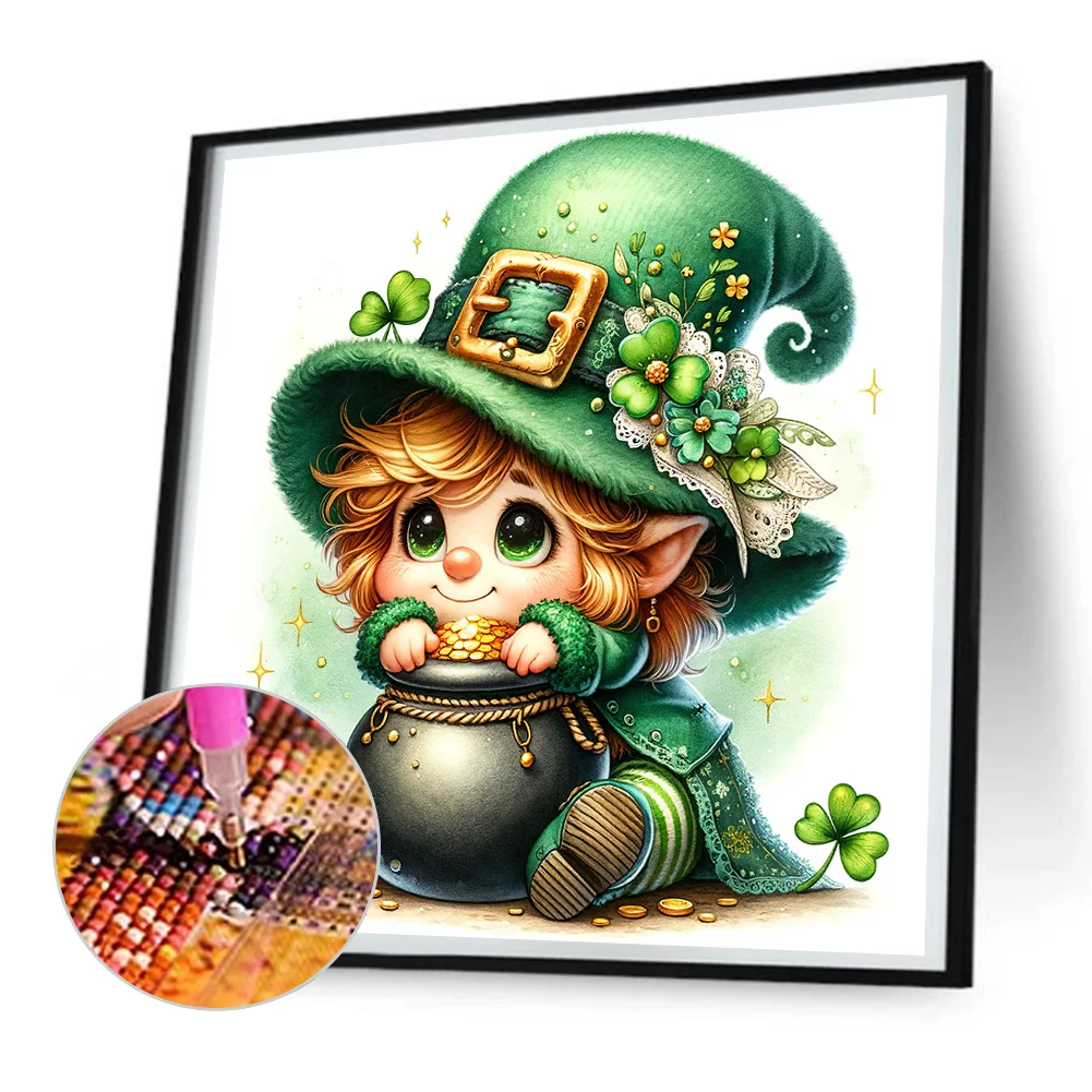 Diamond Painting - Full Round Drill - St.Patrick's Day(Canvas|30*30cm)