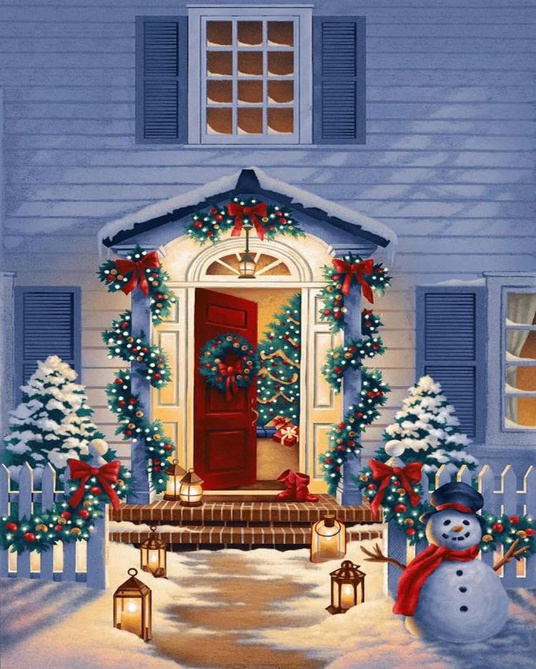 DIY Painting By Numbers | Christmas