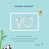 Whale Hoop Earrings 925 Sterling Silver