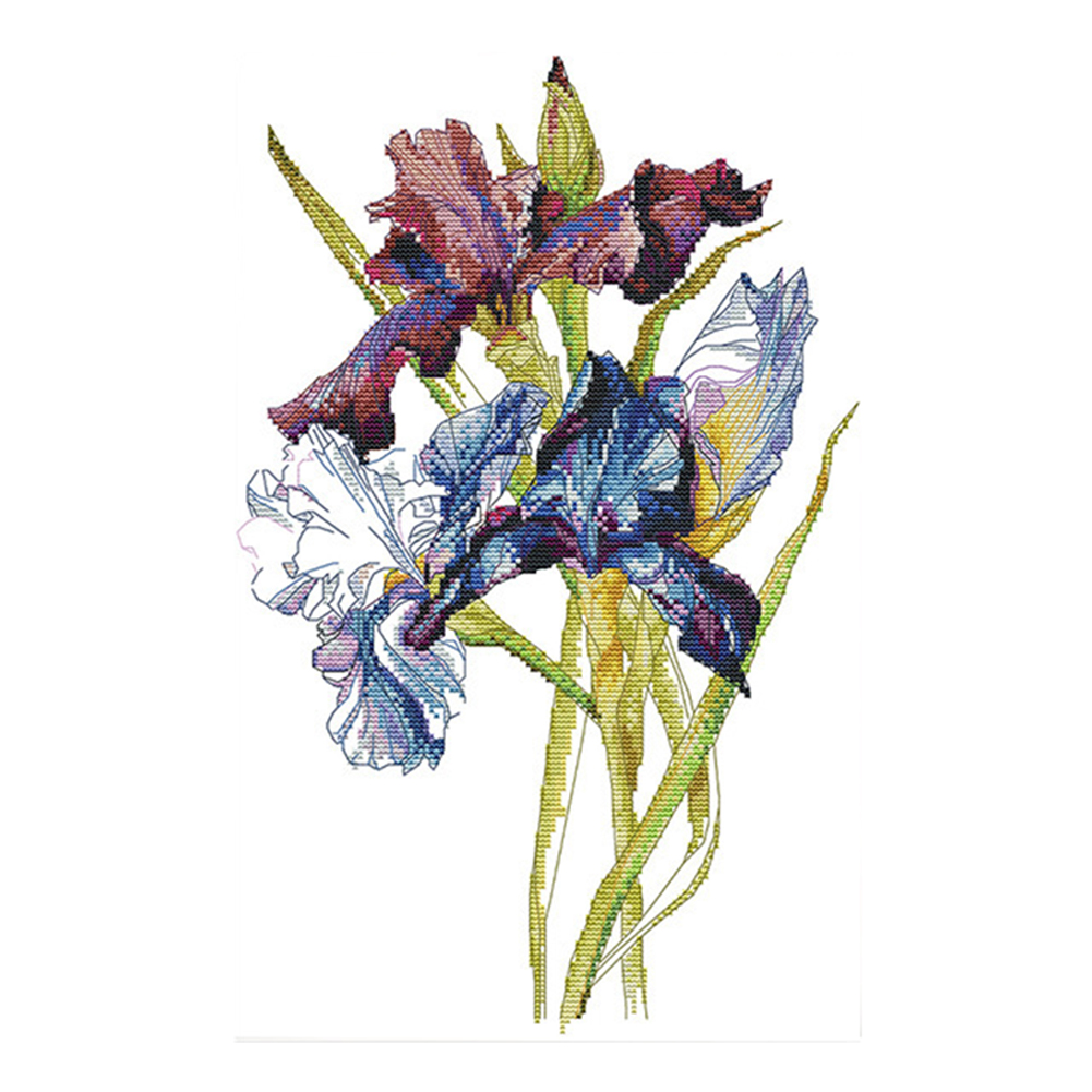 

Flower - 11CT Stamped Cross Stitch - 38*54CM, 501 Original