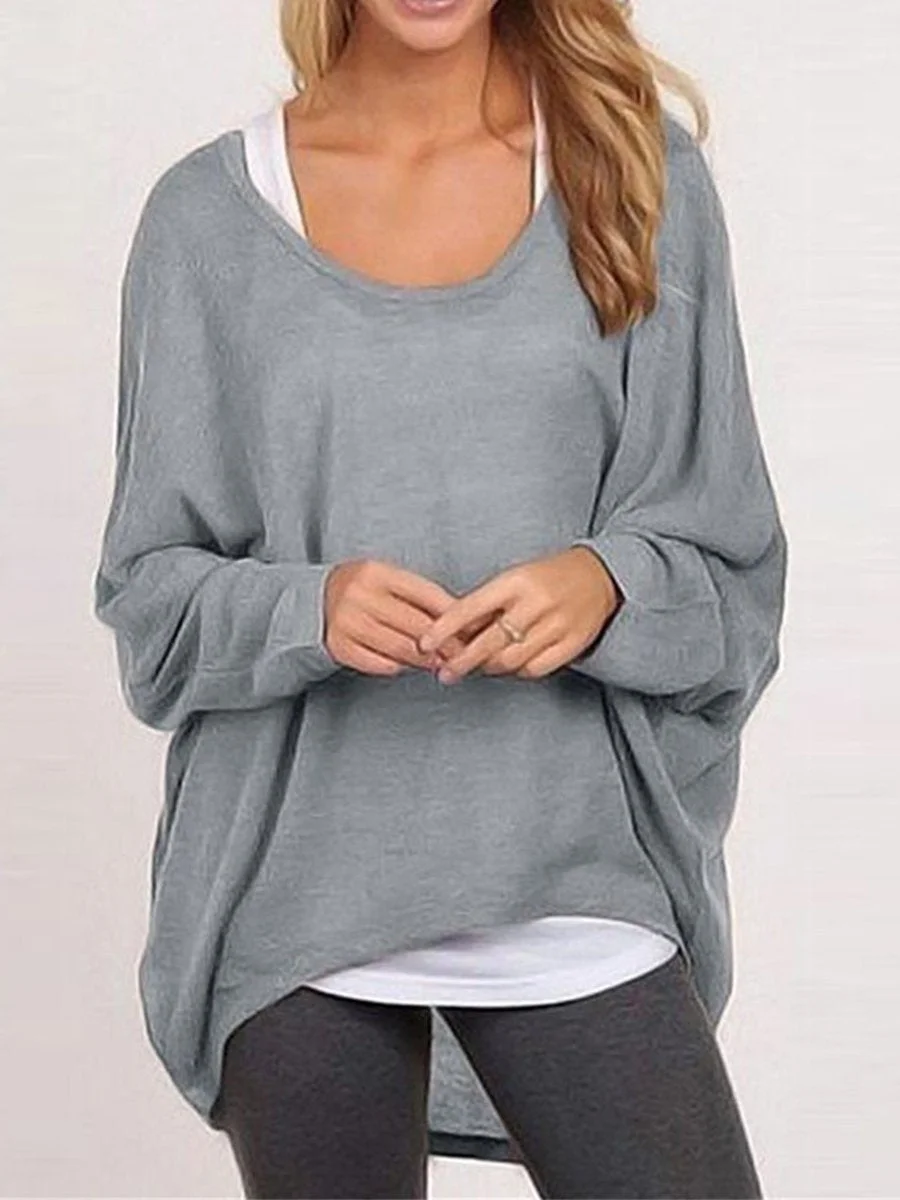 Loose Tshirt Multiple colors Casual Knitting Sweater
