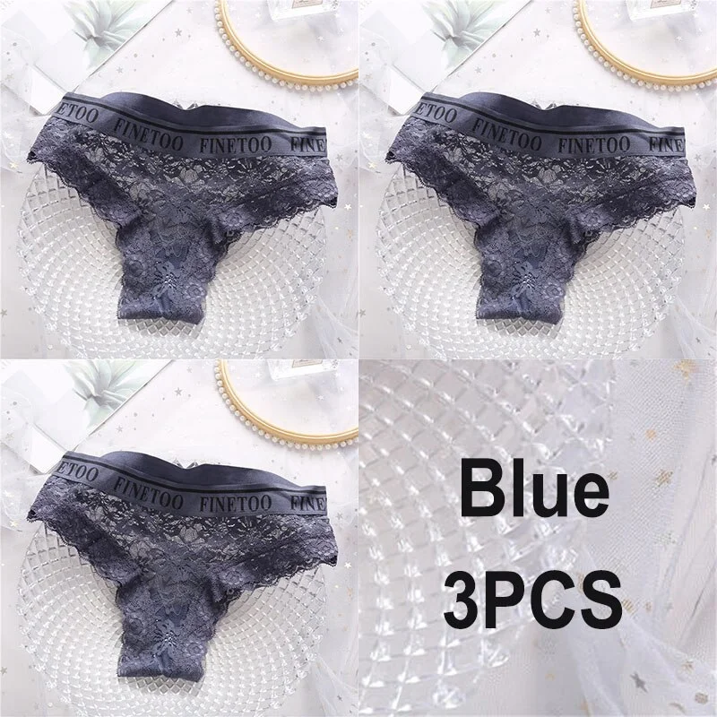 Billionm Lace Panties Women Sexy Underwear Briefs Floral Lace Female Underpants Solid Color Intimate Lingerie Women Panties M-XL