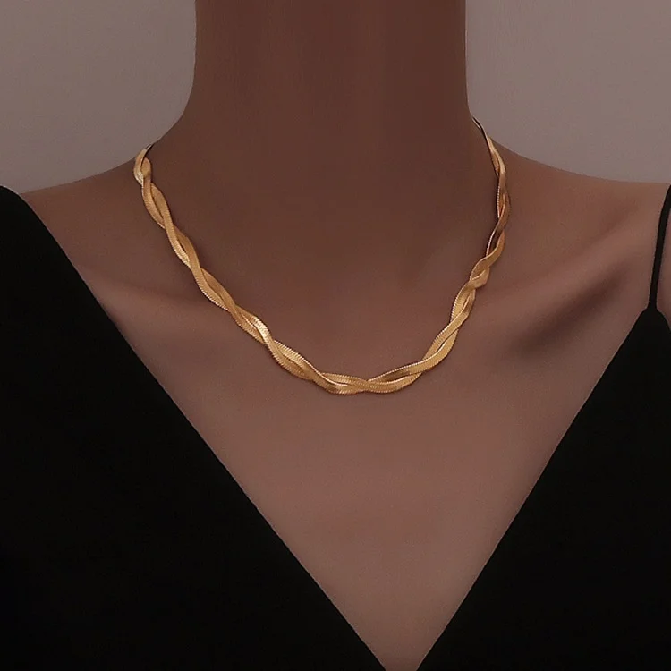 Ladies premium feel gold cross necklace