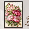 (Big Size)Peony Bouquet - 11CT Stamped Cross Stitch 40*60cm/15.75*23.62in