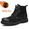 Fashion Boots of Suede for Men / Casual Classic Shoes British Style / Ankle Boots for Motorcycle