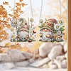 (US Only)2pcs Flower Goblin 2D Flat DIY Special Shape Diamond Painting Art Pendant